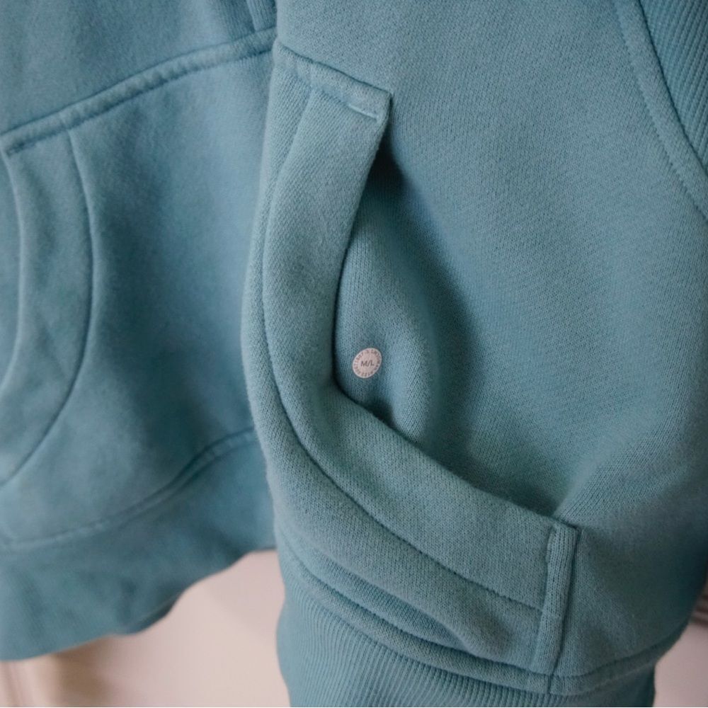 Lululemon Scuba Half Zip with Hood | Blue | Size M/L - Picture 6 of 9